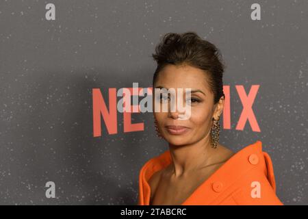 Marseille, France. 29 novembre 2023. Est vu lors de la première de la série Netflix Pax Massilia à Marseille, France le 29 novembre 2023. Photo de Laurent Coust/ABACAPRESS.COM crédit : Abaca Press/Alamy Live News Banque D'Images