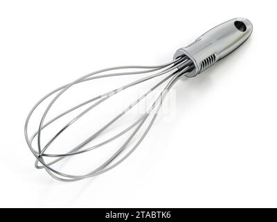 Fouet ballon isolé sur fond blanc. Illustration 3D. Banque D'Images