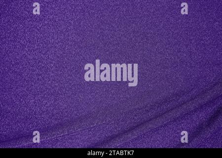 Fond de tissu violet saturé drapé avec fil de lurex argenté Banque D'Images