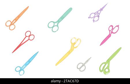 Illustrations vectorielles, icônes et graphiques en ciseaux Illustration de Vecteur