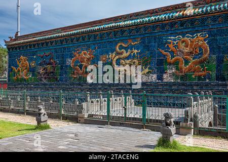 Le mur des neuf Dragon de Datong en Chine Banque D'Images