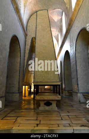 Alcobaça, monastère Santa Maria (12-18e siècle, gothique et baroque). Cuisine. Site du patrimoine mondial. Leiria, Portugal. Banque D'Images