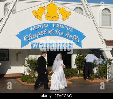 Las Vegas, Nevada, États-Unis - 16 novembre 2011 : Chapelle de mariage des Bells à Las Vegas. Banque D'Images