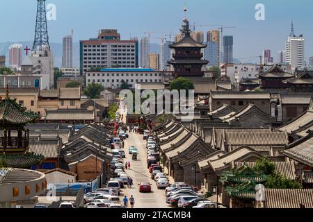 La ville de Datong en Chine Banque D'Images