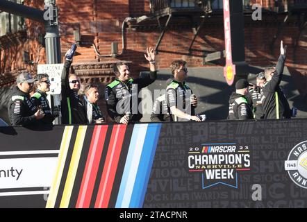 Nashville, Tennessee, États-Unis. 29 novembre 2023. Vue de la NASCAR Champions week à Nashville, Tennessee, le 29 novembre 2023. Crédit : Mpi34/Media Punch/Alamy Live News Banque D'Images