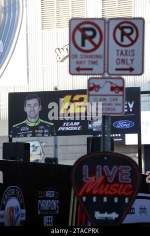 Nashville, Tennessee, États-Unis. 29 novembre 2023. Vue de la NASCAR Champions week à Nashville, Tennessee, le 29 novembre 2023. Crédit : Mpi34/Media Punch/Alamy Live News Banque D'Images