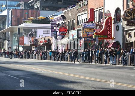 Nashville, Tennessee, États-Unis. 29 novembre 2023. Vue de la NASCAR Champions week à Nashville, Tennessee, le 29 novembre 2023. Crédit : Mpi34/Media Punch/Alamy Live News Banque D'Images