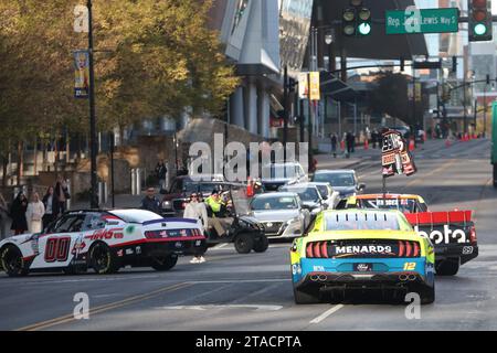 Nashville, Tennessee, États-Unis. 29 novembre 2023. Vue de la NASCAR Champions week à Nashville, Tennessee, le 29 novembre 2023. Crédit : Mpi34/Media Punch/Alamy Live News Banque D'Images