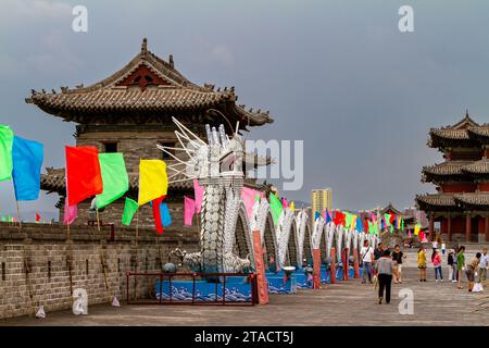 Le mur de la ville de Datong en Chine Banque D'Images