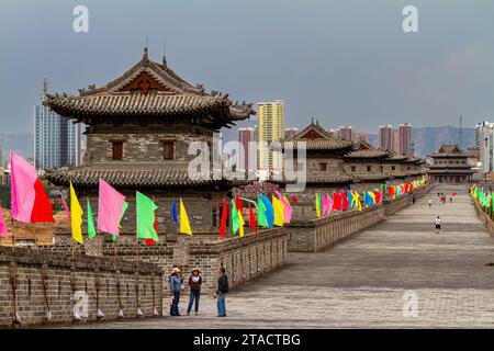 Le mur de la ville de Datong en Chine Banque D'Images