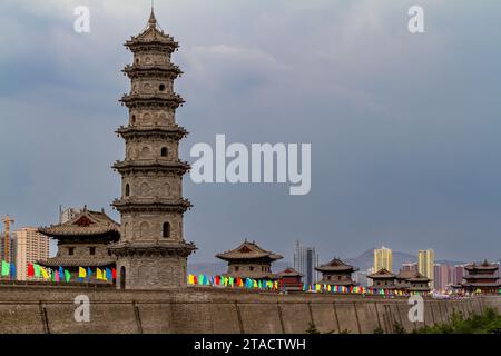 Le mur de la ville de Datong en Chine Banque D'Images