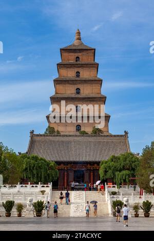 La grande pagode de l'oie sauvage en Chine de Xian Banque D'Images