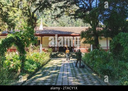 L'entrée du musée Quinta de Bolívar, l'ancienne demeure de Simón Bolívar, à Bogotá, en Colombie Banque D'Images