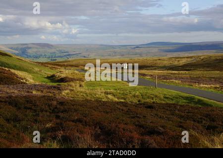 Askrigg Common et Wensleydale, Richmondshire, North Yorkshire, Angleterre, Royaume-Uni Banque D'Images