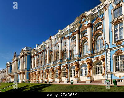 Saint-pétersbourg Russie. Palais de Catherine à Pouchkine Tsarkoe Selo Banque D'Images