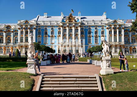 Saint-pétersbourg Russie. Palais de Catherine à Pouchkine Tsarkoe Selo Banque D'Images