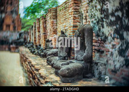 Explorer Ayutthaya Thaïlande, site classé au patrimoine mondial de l'UNESCO et merveilles culturelles Banque D'Images