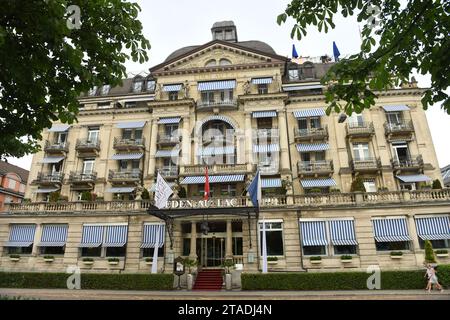 Zurich, Suisse - 03 juin 2017 : Hôtel Eden au Lac à Zurich. Banque D'Images