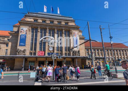 Leipzig, Allemagne - 8 août 2023 : Leipzig Hauptbahnhof (gare), gare principale de Leipzig à Leipzig, Allemagne Banque D'Images