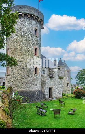 France, Manche, Cotentin, commune de la Hague, Urville-Nacqueville, manoir dur ECU du 16e siècle Banque D'Images