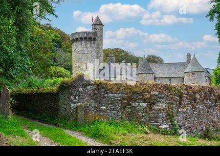 France, Manche, Cotentin, commune de la Hague, Urville-Nacqueville, manoir dur ECU du 16e siècle Banque D'Images