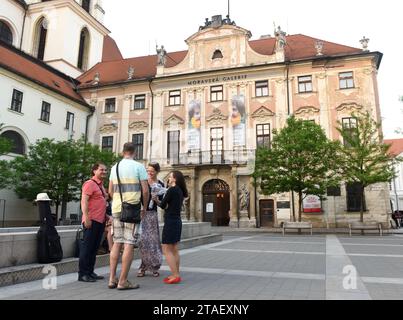 Brno, République tchèque - 31 mai 2017 : Galerie morave, Palais du Gouverneur à Brno. Banque D'Images