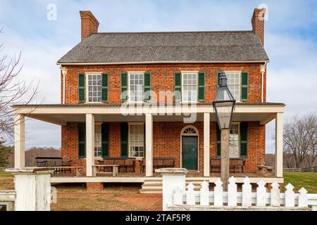 Appomattox, Virginie - Appomattox court House National Historical Park, site de la reddition du général Robert E. Lee au général Ulysses S. Grant en 1865 Banque D'Images