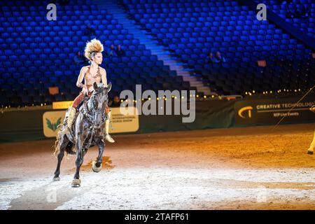 Stockholm, Suède, Sweden International Horse Show, 11 30 2023, le spectacle de l'après-midi. Banque D'Images