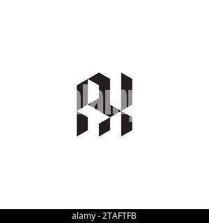 Lettres initiales du logo AX dans un design professionnel de haute qualité qui s'imprimeront bien sur tous les supports d'impression Illustration de Vecteur