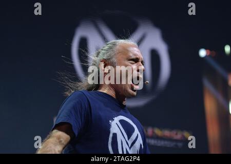 Sao Paulo, Brésil. 30 novembre 2023. SAO PAULO, BRÉSIL - NOVEMBRE 30 : le chanteur Bruce Dickinson, chanteur du groupe de heavy Metal Iron Maiden présente le Mandrake Project lors de la Comic-con Experience (CCXP) 2023 à Sao Paulo Expo le 30 novembre 2023, à Sao Paulo, Brésil. (Photo de Leandro Bernardes/PxImages) crédit : PX Images/Alamy Live News Banque D'Images