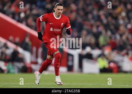 Liverpool, Royaume-Uni. 30 novembre 2023. Darwin Nunez de Liverpool lors du match de l'UEFA Europa League à Anfield, Liverpool. Le crédit photo devrait être : Gary Oakley/Sportimage crédit : Sportimage Ltd/Alamy Live News Banque D'Images