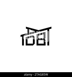 Lettre initiale DB dans le concept de logo immobilier.eps lettre initiale DB dans le concept de logo immobilier Illustration de Vecteur