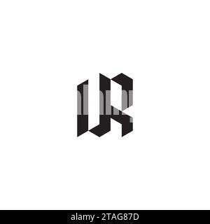 UR lettres initiales de logo dans la conception professionnelle de haute qualité qui imprimera bien sur tous les supports d'impression Illustration de Vecteur