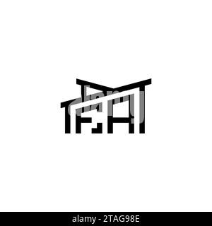 Lettre initiale FA dans le concept de logo immobilier.eps lettre initiale FA dans le concept de logo immobilier Illustration de Vecteur