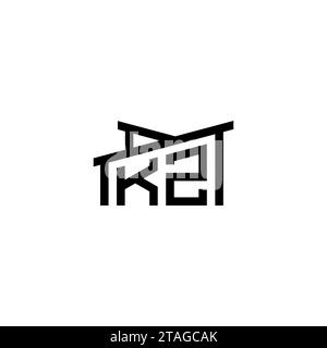 Lettre initiale KZ dans le concept de logo immobilier.eps lettre initiale KZ dans le concept de logo immobilier Illustration de Vecteur