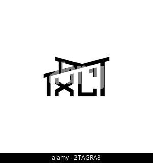 Lettre initiale XL dans le concept de logo immobilier.eps lettre initiale XL dans le concept de logo immobilier Illustration de Vecteur