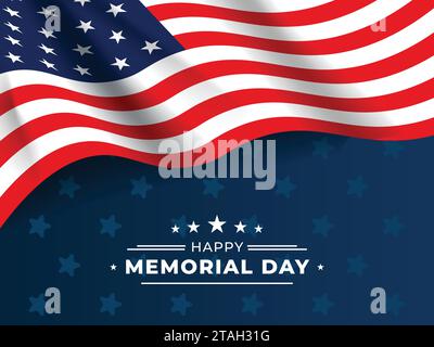 Joyeux Memorial Day USA Vector Illustration de Vecteur