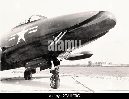 Avion - Grumman F9F-3 Emerson tourelle de nez 1950s. Banque D'Images