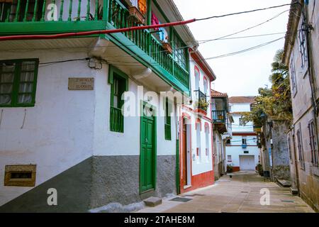 Le vieux centre de la ville de Betanzoz en Galice Banque D'Images