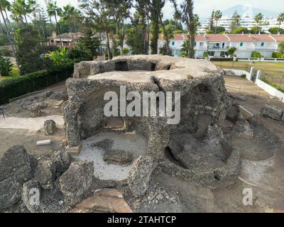 Thermes romains de Las Bóvedas dans la municipalité de Marbella, Espagne Banque D'Images