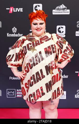 Frontfrau Beth Ditto von der Band Gossip BEI der 24. Verleihung der 1LVE Krone 2023 im Lokschuppen Bielefeld. Bielefeld, 30.11.2023 NRW Deutschland *** Femme de front Beth Ditto du groupe Gossip à la présentation 24 de la 1Live Krone 2023 au Lokschuppen Bielefeld Bielefeld, 30 11 2023 NRW Allemagne Copyright : xChristophxHardtx crédit : Imago/Alamy Live News Banque D'Images