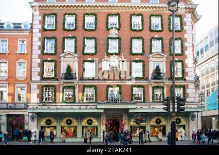 Fortnam et Masons Noël Londres Banque D'Images