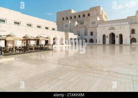 Muscat, Oman - 11 février 2020 : vue de l'Opéra royal de Muscat, Sultanat d'Oman Banque D'Images