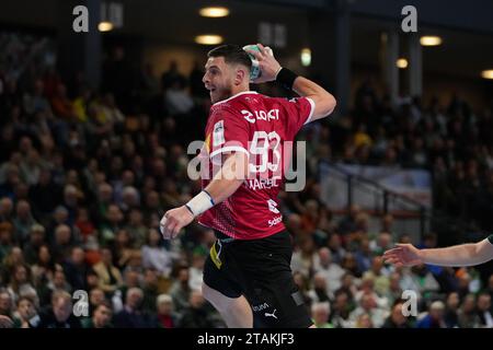 Wetzlar, Allemagne. 01 décembre 2023. Wetzlar, Allemagne, 1 décembre 2023 : Mijailo Marsenic ( 93 Berlin ) lors du match Liqui Moly Handball-Bundesliga entre HSG Wetzlar et Fuechse Berlin au Buderus-Arena de Wetzlar, ALLEMAGNE. (Julia Kneissl/SPP) crédit : SPP Sport Press photo. /Alamy Live News Banque D'Images