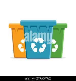 Vecto Corbeille pour Corbeille et ordures. Illustration vectorielle Illustration de Vecteur