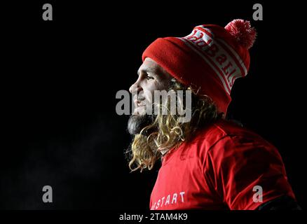 Twickenham, Royaume-Uni. 01 décembre 2023. Premier championnat Rugby. Harlequins V sale Sharks. Le Stoop. Twickenham. Luke Wallace (Harlequins) lors du match de rugby Harlequins V sale Sharks Gallagher Premiership. Crédit : Sport in Pictures/Alamy Live News Banque D'Images