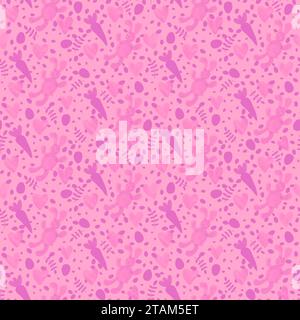 Aquarelle animaux de Pâques motif sans couture carotte et lapin pour le papier d'emballage et les tissus et le linge de maison et les vêtements d'enfants imprimer et emballage festif an Banque D'Images