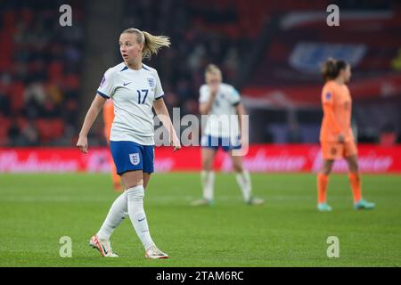 Londres, Royaume-Uni. 01 décembre 2023. Londres, Angleterre, 1 décembre 2023 : Beth Mead (17 Angleterre) en actio lors du match de l'UEFA Women's Nations League entre l'Angleterre et les pays-Bas au stade de Wembley à Londres, Angleterre (Alexander Canillas/SPP) crédit : SPP Sport Press photo. /Alamy Live News Banque D'Images