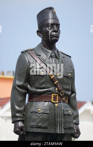 Le Monument d'Urip Sumoharjo dans le musée de fort Vredeburg. Il est l'un des héros indonésiens Banque D'Images