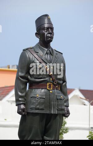 Le Monument d'Urip Sumoharjo dans le musée de fort Vredeburg. Il est l'un des héros indonésiens Banque D'Images